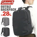 Coleman R[} AEgrY obNpbN rWlXbNKi Y fCpbN fB[X bNTbN jp ʋ o rWlX A4 B4 PC[ ^ubg  ubN L[I 2C 28L OUTBIZ BACKPACK