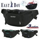 ボディバッグ EASTBOY イーストボーイ ウエストポーチ メンズ レディース 3ロゴ 撥水 ボディーバッグ ワンショルダー ヒップバッグ 軽量 黒 男女兼用...