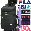 FILA バッグ メンズ フィラ FILA リュック 通学 レディース メンズ ユニセックス リュックサック バックパック デイパック 通勤 中学生 高校生 学生 アウトドア 黒リュック バッグ カバン 部活 旅行 カジュアル スポーツ スクール PC タブレット ブラック A4 B4 30L 7804