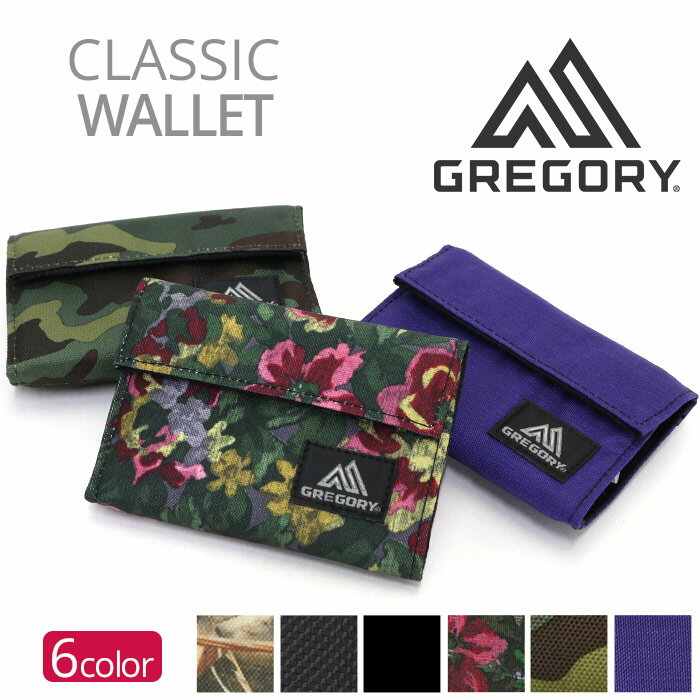 レゴ クラシック GREGORY グレゴリー 財布 ウォレット WALLET 正規品 三つ折り ミニウォレット ベルクロ 人気 ロゴ メンズ レディース 男女兼用 ブラック クラシック ワレット CLASSIC