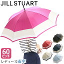 傘 長傘 レディース JILL STUART ジル スチュアート バイカラー柄雨傘 雨傘 耐風仕様 雨の日 梅雨 雨具 折れにくい傘 ロング傘 長い傘 バイカラ...