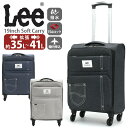 スーツケース Lee リー ソフトケース 4輪 19インチ ソフトキャリー 拡張 35〜41L 大容量 撥水 機内持ち込み可 男女兼用 レディース メンズ キャ...
