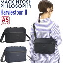 ショルダーバッグ レディース MACKINTOSH PHILOSOPHY マッキントッシュ フィロソフィー ハービストン2 女性 正規品 斜め掛け ショルダー スクエア型 バッグ かばん 小さめ スポーティー 婦人 きれいめ 肩掛け 斜めがけバッグ お出かけ 散策 旅行 A5 4L 17662