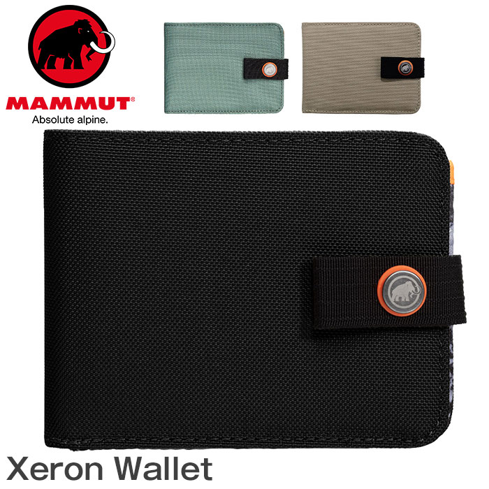 MAMMUT マムート Xeron Wallet エクセロン 財布 二つ折財布 ミニウォレット 折財布 二つ折り サブ財布 サブウォレット メンズ レディース ユニセックス 通学 通勤 おしゃれ 人気 2810-00190-0001 【NKP】