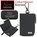 ノイ・インテレッセ キーケース メンズ ノイインテレッセ Neu interesse Carbn Fibercure カーボンファイバーキュア 鍵 キー 鍵入れ キーホルダー ケース カード入れ 革小物 カード収納 大人 かっこいい 男性 紳士 レザー 牛革 通勤 ビジネス シンプル おしゃれ 人気 黒 【CPT】 3113