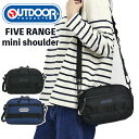 アウトドアプロダクツ OUTDOOR PRODUCTS ショルダーバッグ ミニ ファイブレンジ ショルダー バッグ 肩掛け 肩掛け バッグインバッグ サブバッグ コンパクト 軽量 おしゃれ 人気 ブラック 黒 22469085