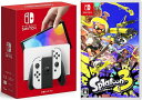 楽天TOWA【無料ラッピング対応】Nintendo Switch（有機ELモデル） Joy-Con（L）/（R） ホワイト+ スプラトゥーン3 -Switch（ソフト）任天堂スイッチ 本体クリスマスクリスマスラッピングお誕生日スーパーセールお正月ブラックフライデー