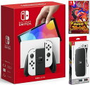 【無料ラッピング対応】Nintendo Switch(有機ELモデル) Joy-Con(L)/(R) ホワイト+ ポケットモンスター スカーレット -Switch（ソフト）+ キャリングケース任天堂スイッチ 本体クリスマスクリスマスラッピングお誕生日ブラックフライデー