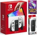 楽天TOWA【無料ラッピング対応】Nintendo Switch（有機ELモデル） Joy-Con（L）/（R） ホワイト+ ポケットモンスター バイオレット -Switch（ソフト）+ キャリングケース任天堂スイッチ 本体クリスマスクリスマスラッピングお誕生日ブラックフライデー