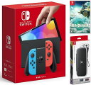 楽天TOWA【無料ラッピング対応】Nintendo Switch（有機ELモデル） Joy-Con（L）/（R） ネオン+ ゼルダの伝説　ティアーズ オブ ザ キングダム -Switch+ キャリングケース任天堂スイッチ 本体クリスマスクリスマスラッピングお誕生日