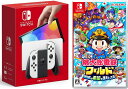 【無料ラッピング対応】Nintendo Switch(有機ELモデル) Joy-Con(L)/(R) ホワイト+ 桃太郎電鉄ワールド ~地球は希望でまわってる!...