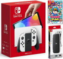 【無料ラッピング対応】Nintendo Switch(有機ELモデル) Joy-Con(L)/(R) ホワイト+ 桃太郎電鉄ワールド ~地球は希望でまわってる! ~（ソフト）+ キャリングケース任天堂スイッチ 本体クリスマスクリスマスラッピングお誕生日