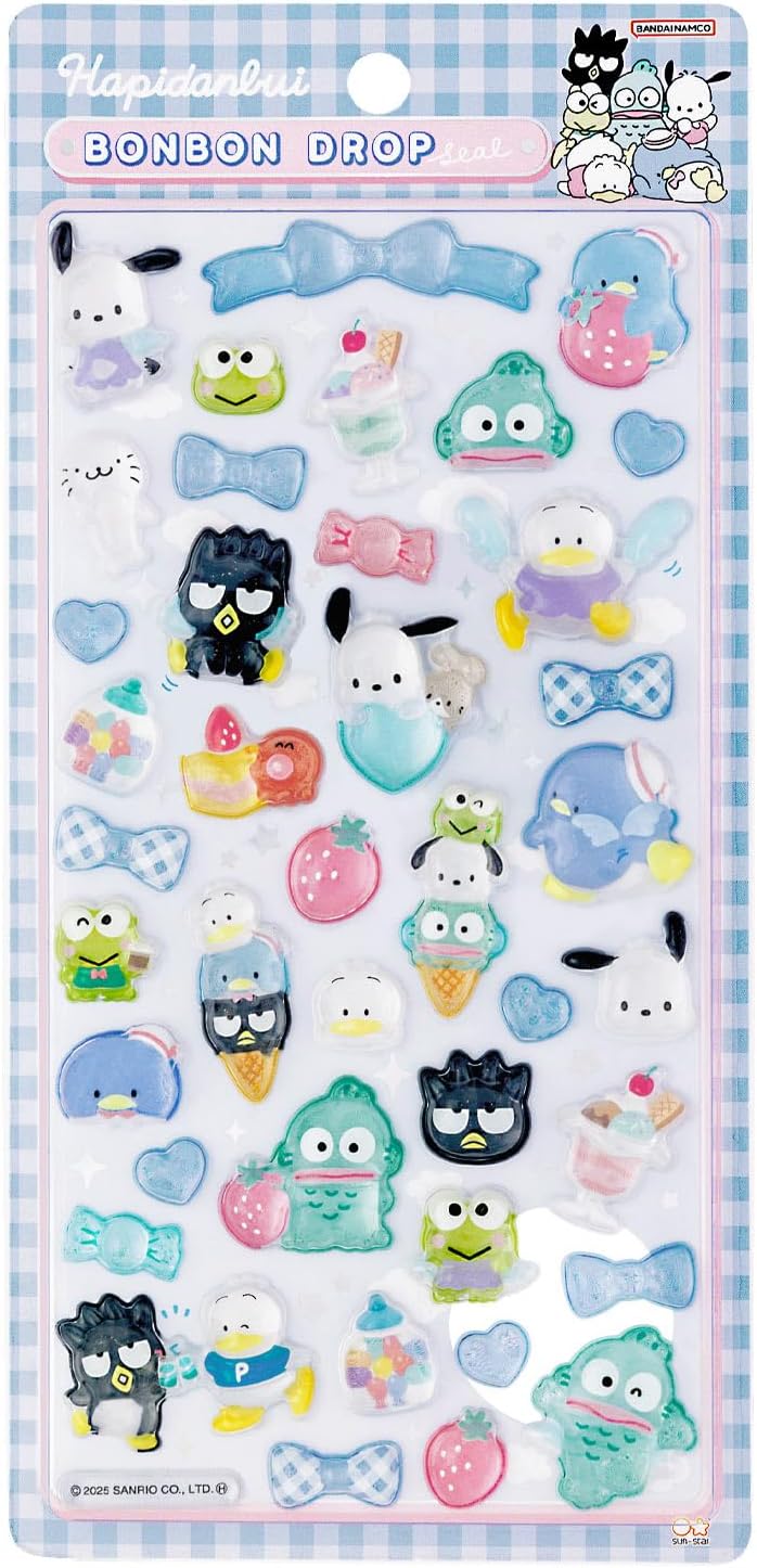 【新品】 【正規品】【はぴだんぶい】ボンボンドロップシールサンリオキャラクター グッズ S8812136サンスター文具(Sun-Star Stationery) お正月子供の日ブラックフライデーお買い物マラソン