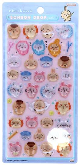 【新品】 【正規品】ボンボンドロップシール（みんな・ポーズ）ちいかわ グッズ 第二弾4901770777184サンスター文具(Sun-Star Stationery) お正月子供の日ブラックフライデーお買い物マラソンのサムネイル