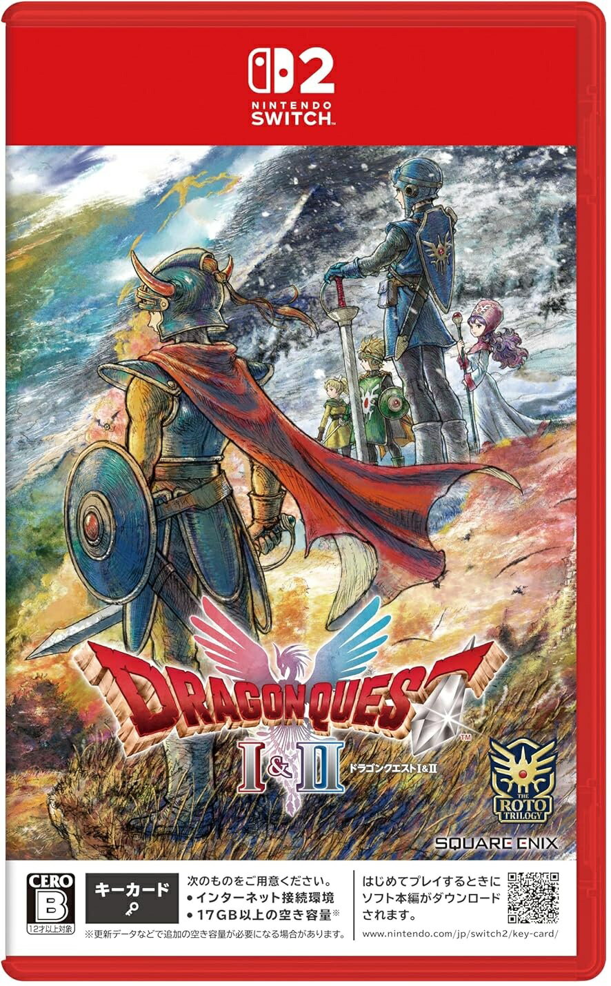 �ڿ��ʡۡڥ᡼�����ݾڤ����ǤŷƲ�����å�2���٤�4�����å�Nintendo Switch 2�ɥ饴�󥯥�����I��II �ڽ����ۥ����󥰥�������ǤŷƲ�����饤���󥹡��ݸ�ե�����̵����åԥ��б���