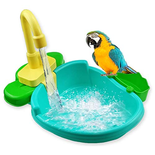 水浴び大好きな愛鳥に！！暑さ対策★鳥 水浴び容器 バスタブ インコ 文鳥 大型インコ 自動シャワー