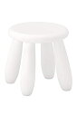 IKEA イケア MAMMUT ホワイト 301.766.44 子供用スツール 白 おしゃれ 北欧 韓国 インテリア キッズ椅子 子供椅子 頑丈