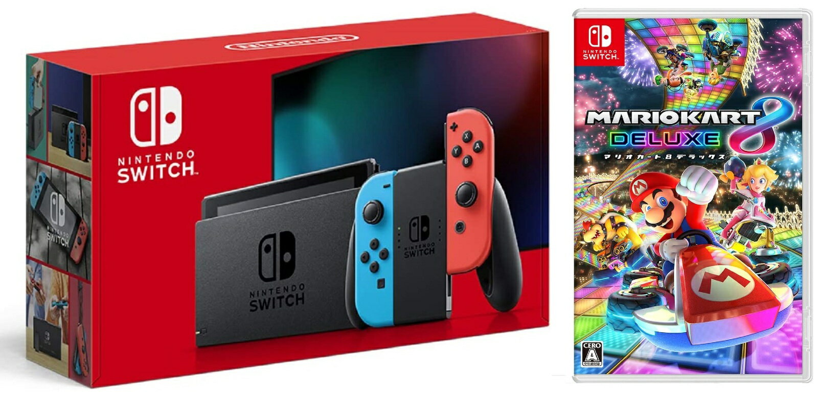 スーパーマリオ Nintendo Switch ゲームソフト 【無料ラッピング対応】Nintendo Switch 本体 ニンテンドースイッチ ネオン +マリオカート8 デラックス