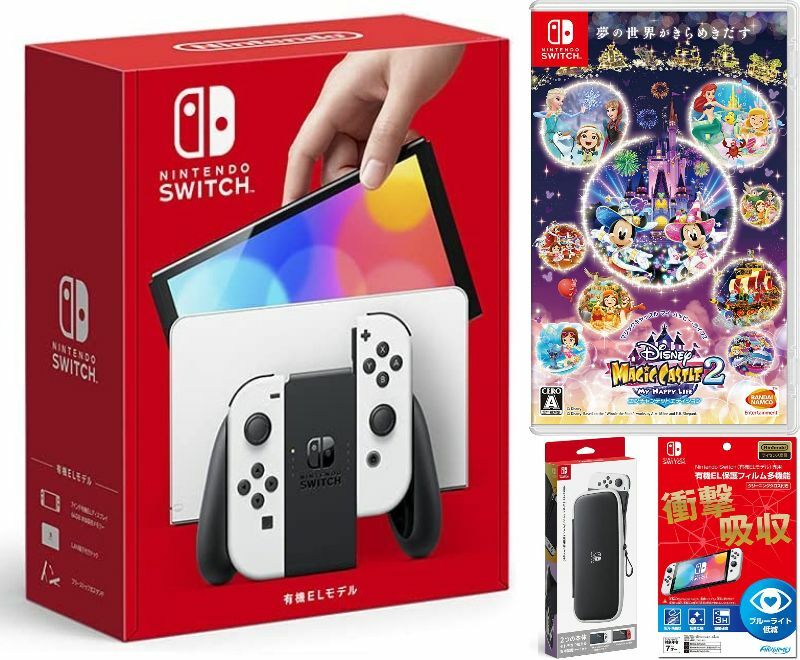 ̵åԥбNintendo Switch(ͭELǥ) Joy-Con(L)/(R) ۥ磻+ ǥˡʥեȡ+ ...