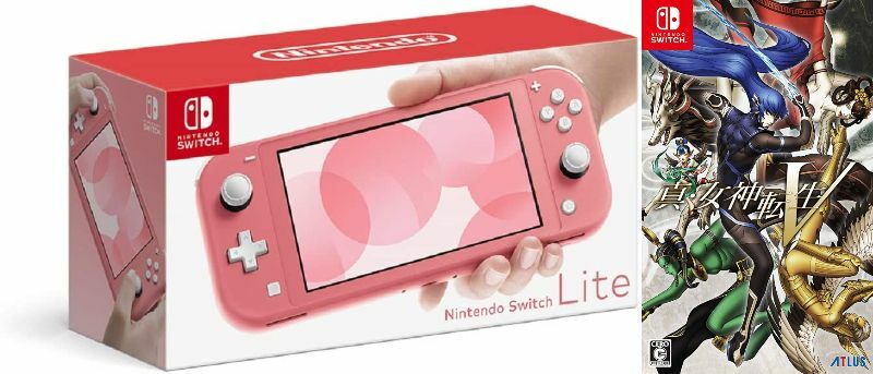 【無料ラッピング対応】Nintendo Switch ライト コーラル+ 真・女神転生V (ソフト)任天堂スイッチ 本体クリスマスクリスマスラッピングお誕生日