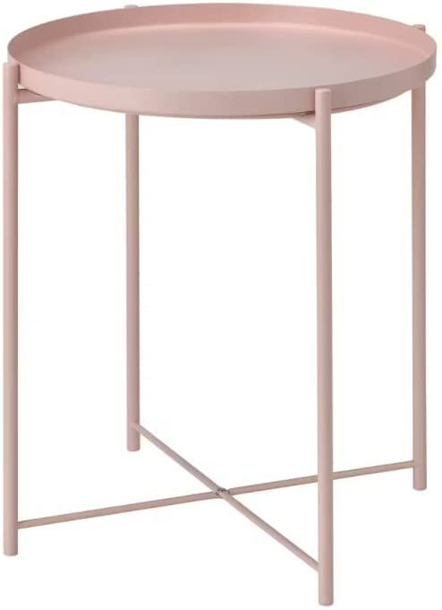 IKEA イケア GLADOM グラドムトレイテーブル ペールピンク 45x53 cm コーヒーテーブル カフェテーブル サイドテーブル 北欧インテリア 韓国インテリア
