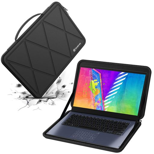 【仕様】スリーブ品番:M53T/X8243T、スリーブ内寸:34x22.8x2 cm(13.39x8.98x0.79 インチ)、スリーブ外寸:35.8x25.5x2.7 cm(14.09x10.04x1.06 インチ)、重量:約535 グラム 【互換性】14 インチ Lenovo IdeaPad 1i/1 Gen 7/IdeaPad 3i Gen 6/IdeaPad Slim 3i Chromebook、Lenovo V14 Gen 2、ThinkBook 14 Gen 4/Gen 3、ThinkPad C14 Chromebook Enterprise; 14 インチ ASUS Chromebook Plus CX14 CX1405/CX34 CX3402、ExpertBook B1 B1400/B1402/ExpertBook P1 P1403/L410、Vivobook 14 M413/Vivobook Go 14 E1404F; 14 インチ HP Pavilion Laptop 14; 14 インチ ACER PREDATOR TRITON 14 AI