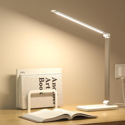 タイマーとメモリー機能付きの高輝度 LED スタンドライト ✅【プラグインタイプ・電源接続必須】デスクライトの充電には2~3時間、使用後には8時間ほどかかります(充電中は赤点灯、フル充電時は緑点灯)。この卓上ライトには記憶機能があり、消灯後も前回使用時の明るさや色温度の設定を自動的に記憶することができます。ユーザーは使用するたびにスタンドのパラメータを手動で調整する必要はありません。ライト ledを開くと、これまでの設定に基づいてユーザーの好みの状態に自動的に調整され、快適な照明体験を提供します。●ご注意:本製品にはアダプターが付属しておりません。別途ご購入いただく必要があります!!! ✅【5段階調色デスクライト・10段階調光】2026年の新型デスクライト led として、お好みの明るさを無段階に調節できます。電気スタンドは読書、仕事、リラックスタイムなどに適していっます。シーンに合わせて、最適な照明を自由に設定できる。勉強 ライトとして、目に優しく、長時間使っても快適な明るさを見つけることができる電気スタンド 卓上です。