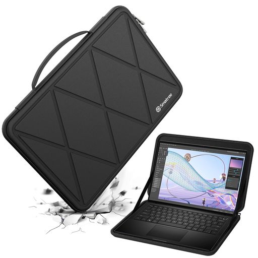 Smatree M37T 14インチ ノートパソコンハードケース 耐衝撃 防水 ハード保護収納ノートPCスリーブケース 通勤 就活(X8030T)