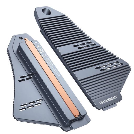【PS5 NVMe SSDヒートシンク】ヒートシンクが統合されたM.2 SSDカバーは、PlayStation 5に適合し、拡張ストレージスロットに取り付けられたSSDの熱性能を向上させるように設計されています。 スペースシャトルの形状設計はPS5の拡張スロットに完全に適合し、銅製ヒートパイプとアルミニウム合金のプレートフィン設計を備えています。 SSDヒートシンクの熱放散が優れているほど、PS5 M.2 SSDドライブの耐久性が高くなります。 【銅ヒートパイプ】銅製ヒートパイプは、DTH(ダイレクトタッチヒート)を使用することで最大の冷却性能を発揮します。 その平らな機械加工面はSSDに均一に接触し、非常に高速に熱を伝導します。 【アルミフィン】プレートフィン熱交換器の設計により、最高の熱伝導効率が保証され、M.2 SSDからの熱が最大50%削減されます。 銅製ヒートパイプやアルミフィンと組み合わせることで、より優れた放熱性能を実現。 【M.2 NVMe SSD】M.2 NVMe SSDの片面、両面に対応し、サイズは2230、2242、2260、2280、22110です。