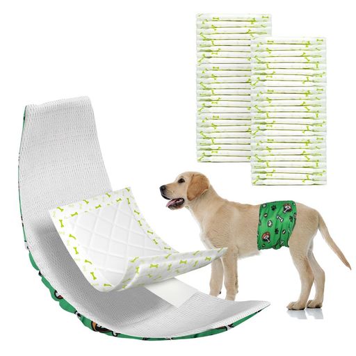 Dono 犬用おむつライナー 犬用マナーベルトや洗えるパンツと一緒に使用 ペット用おしっこ吸収マナーパッド もれない 使い捨て犬用マナーパッド 蛍光剤無し 無香料 女の子や男の子兼用お…