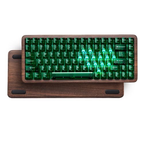 Womier WD75 V2 QMK/VIA対応 木製ワイヤレスゲーミングキーボード テンキーレス 75%英語配列 2.4GHz/BT5.0/有線