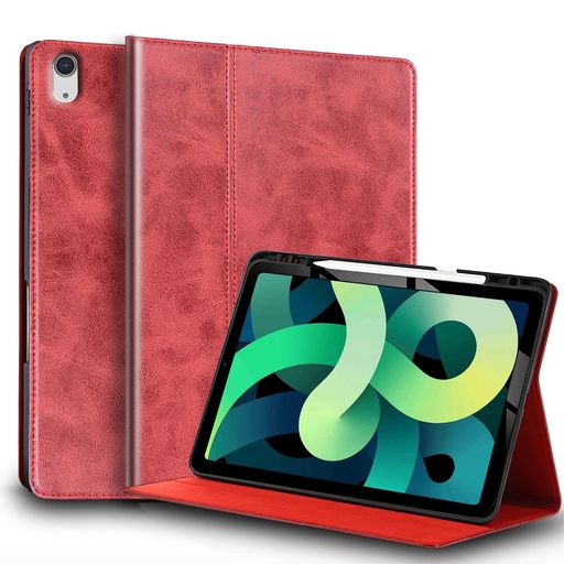 Gexmil ケース iPad Air 11 インチ M4/M3/M2 (2026/2025/2024),iPad Air 10.9 インチ,5/4世代通用 (2022/2020) 高級レザー製 ペン収納,衝撃防止 保護ケース 耐衝撃性 軽量