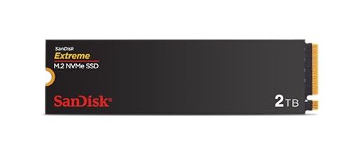 SanDisk Extreme 2TB M.2 NVMe SSD 内蔵SSD PCIe Gen4.0 最大5150MB/秒の読み取り速度 nCache Technology