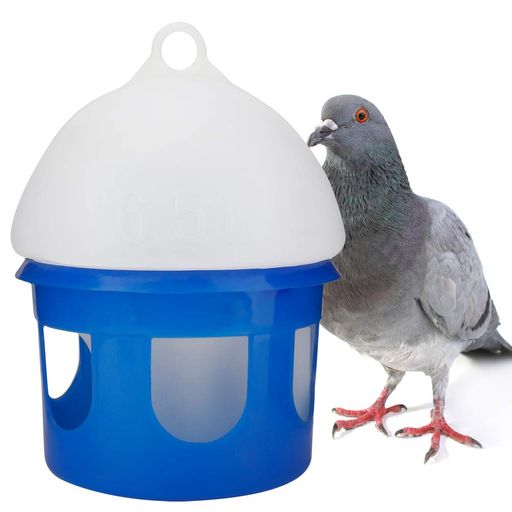 鳥用自動給水器 6.5L 排泄防止カバー付き