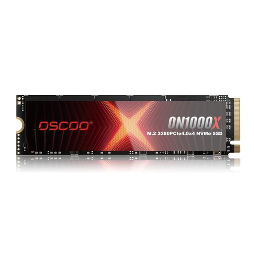 OSCOO 1TB NVMe PCIe 4.0 SSD、最大7,400MB/s 読み取り & 6,500MB/s 書き込み、3D NAND、グラフェンヒートシンク搭載、M.2 2280 Gen4x4