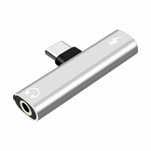 Topamz 2in1 タイプC イヤホン変換 アダプタ Type C to 3.5mm イヤホンジャック DA...
