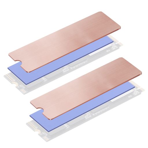 Mauknci m.2 ヒートシンク 銅 薄型 ヒートシンク デスクトップ ラップトップ 用 m.2 ssd ヒートシンク 【2セット】