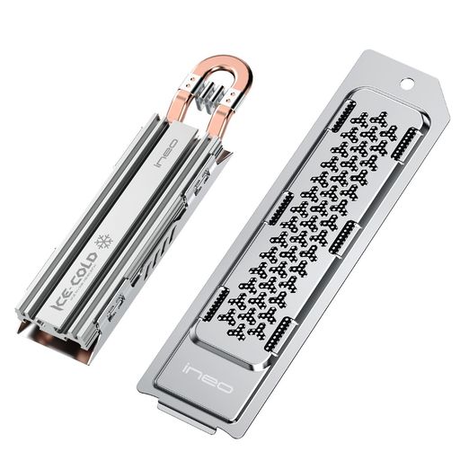 ineo PS5 ヒートシンク M.2 NVME SSD ヒートシンク PS5 Slim/PS5 Pro 内蔵PCIe M.2 NVMe ゲーミングSSD用 マグネシウムアルミニウム合金 放熱性 [M22]