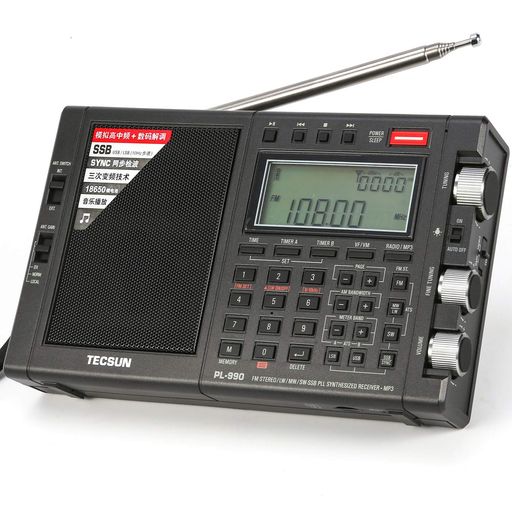 EnergyPower[日本語説明書付]短波ラジオTECSUNPL-990LSB/USB同期検波&SSBトリプルコンバージョンFM/LW/MW/SW3150局メモリーミュージックプレイヤーモード
