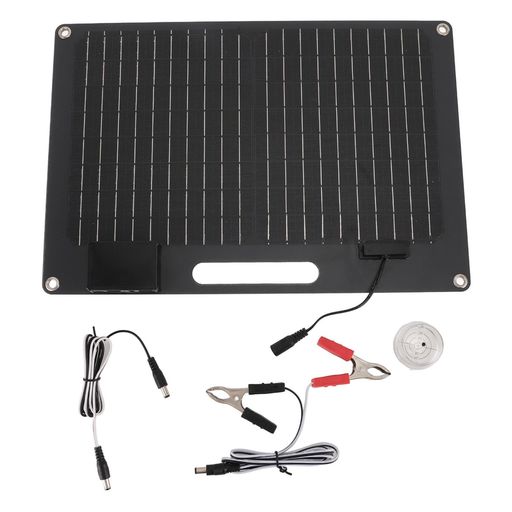 ochun ソーラーパネル充電器100W、デュアルUSB出力付きポータブルソーラーパネル、デュアル12Vおよび24V出力スタビライザー、USB付きキャンプRV旅行アドベンチャー用ポータブル