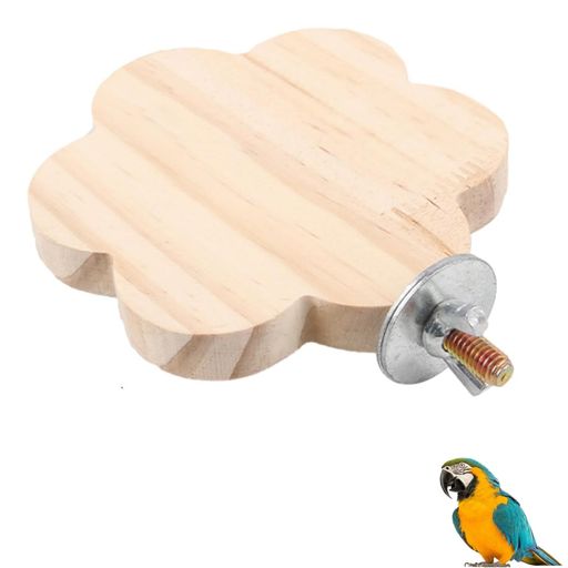 YFFSFDC 小鳥インコ とまり木1個 スタンド ケージ 踏み台 鳥休憩場止まり台 小動物 おもちゃ 天然木製 鳥かごに簡単取付 ハムスター などの噛むおもちゃ (D)