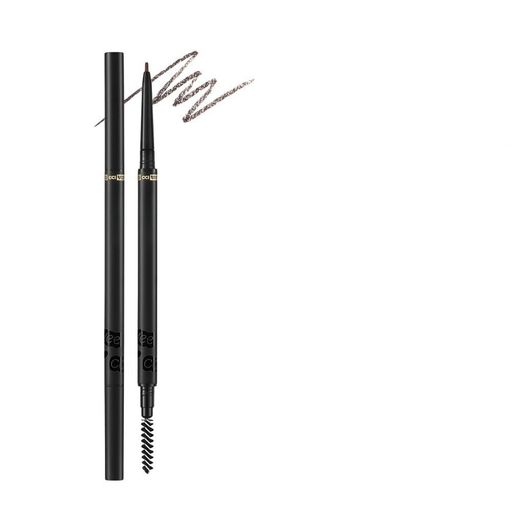 極細 アイブロウペンシル 回転式 1mm 細描き 耐汗 崩れない 3色セット 毛流し ワイルドブロウ 自然眉 自動芯出し 13 ダークグレー