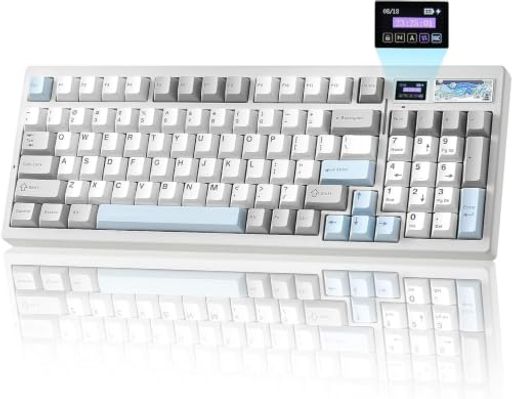 カスタムLCDキーボード YUNZII IF99ワイヤレスメカニカルキーボードには、時間、GIF、写真、バッテリーステータス、接続モードなどを表示できるカスタマイズ可能なLCDスクリーンが搭載されています。ペットや愛する人など、お気に入りの画像でパーソナライズすれば、仕事中やゲーム中のモチベーションを維持できます。スクリーン付きキーボードをより個性的に演出します QMK/VIAカスタムキーボードでフルコントロール: QMKおよびVIAソフトウェアと互換性のあるIF99カスタムメカニカルキーボードは、WindowsおよびmacOSで簡単にカスタマイズできます。このオープンソースプラットフォームで、キーマッピングの変更、カスタムショートカットの作成、RGB照明効果の調整などが可能です。タイピング、プログラミング、ゲーミングのニーズに合わせて、真にパーソナライズされたタイピング体験を実現します トライモード接続&amp;長持ちバッテリー: YUNZII IF99ワイヤレスメカニカルキーボードは3つの接続方法を提供し、BT5.0、2.4GHzワイヤレス、USB-C有線モードを簡単に切り替えることができます。