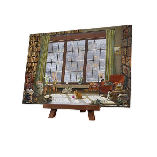 ピントー(Pintoo) 368ピース ミニパズル プラ製ジグソーパズル【David Maclean_窓の猫達】(13X19cm)子供大人 破片なし カチっとハマる[P1321]