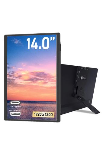 GeChic ゲシック モバイルモニター 14インチ On-Lap M141E オンラップ FHD 1920x1200 縦置き対応 省エネ HDMI USB Type-C 本体最薄部厚み7.1mm 視野角 即起動