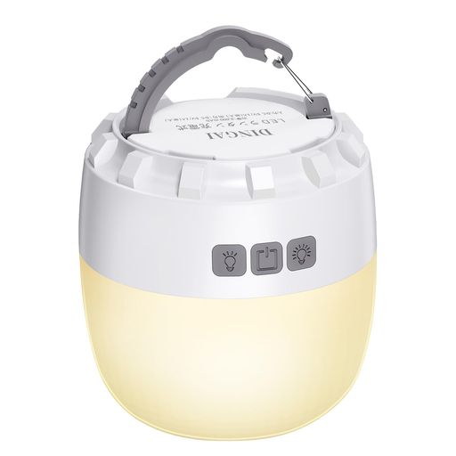 💡【LED充電式ランタン】インドアからアウトドア、非常時まで寄り添い、4光色変更・明るさ無段階調光・8000mAhバッテリー・IPX5防水性能・マグネット付き・非常時に使える充電機能を完備したUSB-C充電式LEDランタンです。 💡【8000mAh大容量ならではの安心感】USB-C充電式ランタンに内蔵したバッテリーの容量は従来品の5200mAhから8000mAhまで53%アップ。フル充電の状態では、最高輝度の昼光色モードで16時間連続点灯し(電球色は14時間、昼白色は9時間)、最低輝度モードでは200時間連続点灯可能です。停電、震災等災害の際にも防災ランタンとして照明を確保できます。 💡【無段階調光・光色輝度記憶機能】本キャンプランタンの明るさ調節ボタンを押し続けると、明るさの範囲内で自分の使用習慣に合わせて任意の明るさを調整できます。そしてキャンプライトは前回使用した色光と輝度状態で再点灯する記憶機能も搭載されています。明るさは260ル一メンです。 💡【光色は4タイプ】色温度は3500K-7500K調節可能で、LEDライトの光色は昼光色、電球色、昼白色、SOS赤色ライト点滅モードの4種類が備えています。