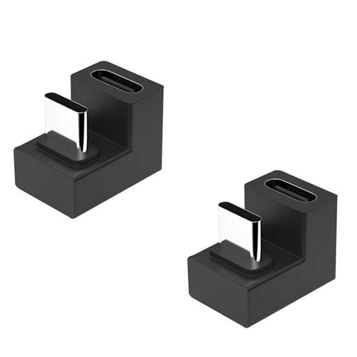 【180度折り曲げ設計で便利なU字アダプター】USB-C オス右向き矢印メス変換アダプター。180° 折り曲げ設計により、ケーブルの抜き差しがスムーズになるだけでなく、ケーブルの折れ・断線を軽減します。高耐久 PVC 素材を採用。 【高速データ伝送】USB3.1 Gen2 規格準拠で、データ転送速度は最大 10Gbps。最大5A・100Wの高出力に対応し、急速充電・高速データ転送・映像伝送などマルチに活用できます。 【上下区別なく、向きを気にせず挿せる】上下を気にせず、どちら向きでも挿せるリバーシブルデザイン。挿し間違いのストレスがなく、USB-C 端子搭載のパソコン・タブレット・スマホに対応。 【スッキリとした配線とデザイン】ケーブルへの負担を軽減し断線を防止。配線がスッキリまとまるだけでなく、機器本体の USB ポートにかかる負荷を抑え、ポートへの負担を軽減します。 【互換性が高く、持ち運びに便利】コンパクトなデザインで、持ち運びに便利です。MacBook Pro、Galaxy シリーズ、Google Pixel、Nintendo Switch、Huawei 各種、Lumia シリーズなど、幅広く対応しています。