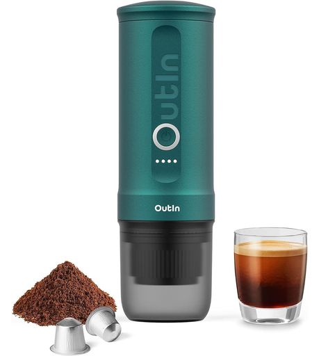 【軽量&amp;ポータブル】:OutIn ポータブルエスプレッソマシンはわずか 670 グラムです。食品グレードのステンレス鋼と持続可能な素材で作られており、OutIn エスプレッソメーカーは分解して洗うのが簡単です。 【高速自己加熱&amp;豊かなクレマ】:OutIn Nano コーヒーマシンは、1.7 オンスの 77°F(摂氏 25 度)の室温の水を 200 秒以内に 198°F(摂氏 92 度)まで加熱します。20 バールの圧力により、プロ仕様の卓上コーヒーマシンと同様の豊かなクレマを伴う滑らかな抽出が保証されます! 【高品質バッテリー容量】:トラベルエスプレッソメーカーには 3*2500mAh のバッテリーが付属しており、10~15 ワットの USB-C 車載充電器に対応しており、汎用性の高い充電が可能です。1.7 オンスの 77°F(摂氏 25 度)の室温の水で最大 5 杯のホットショット、またはお湯で 200 杯以上のショットに対応します。