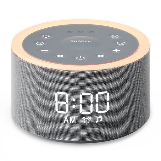 Dreamegg ホワイトノイズマシン 29種癒し音 目覚まし時計 おしゃれ【ライト付き&アラーム設定&大音量&スヌーズ機能】32段階音量 イヤホン対応 時間表示部無段階調光 快眠グッズ 騒音対策 安… lien0605-10021887 りあんの通販 パッケージ画像