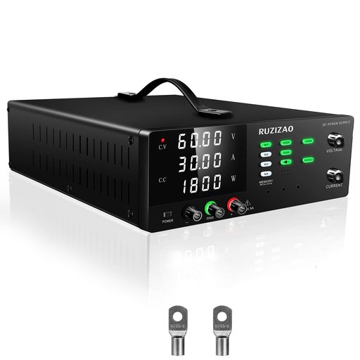 RUZIZAO 高出力可変直流電源 60V 30A 1800